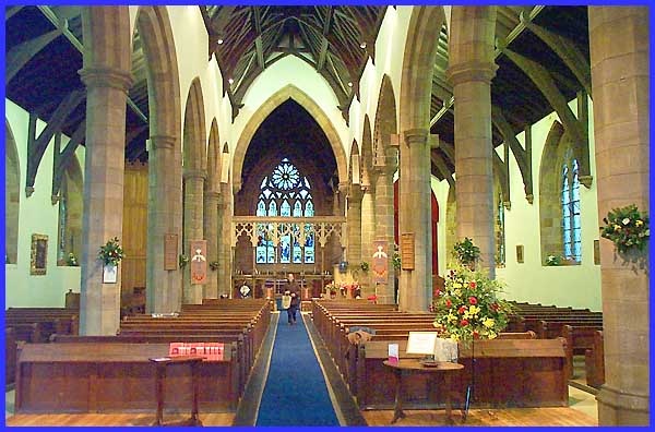 Inside St.Marys Church, Ilkeston, Derbyshire.