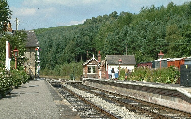 View looking North, Levisham station, North York Moors Railway.