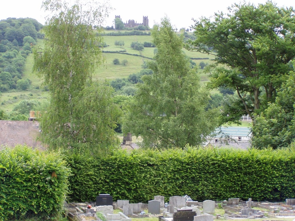 Riber Castle viewed from Matlock Churchyard photo by Tom Goff