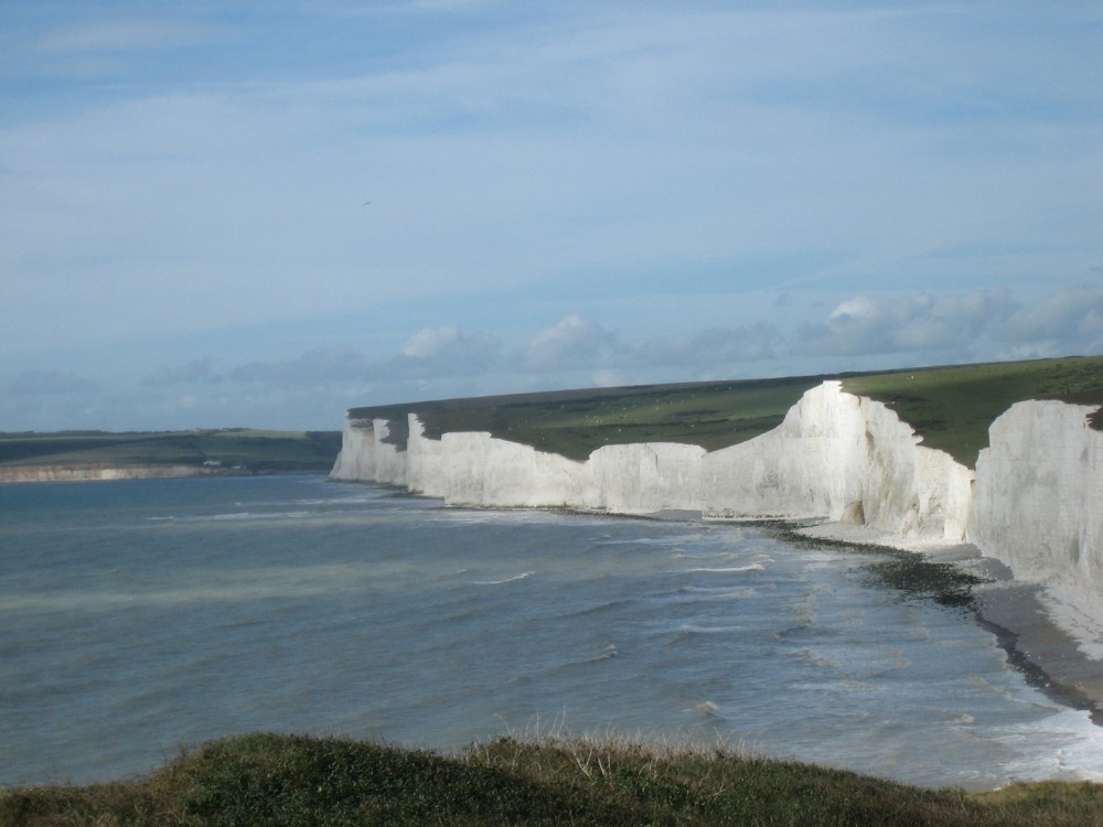 View towards Beachy Head, on top of the Downs near Eastbourne, Sussex
