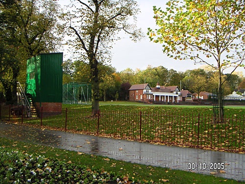 Photograph of Chesterfield in Derbyshire. The Queens Park cricket ground