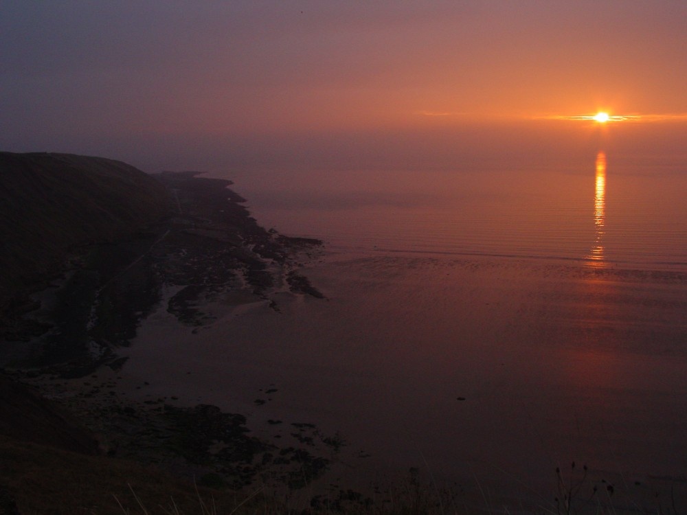 Filey Bay sunrise, Filey, North Yorkshire.