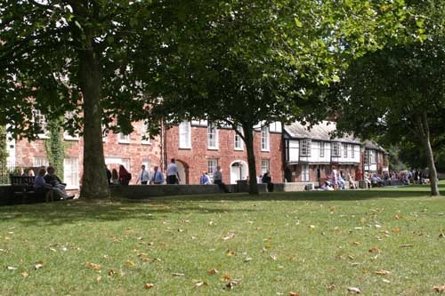 Cathedral Green in Exeter