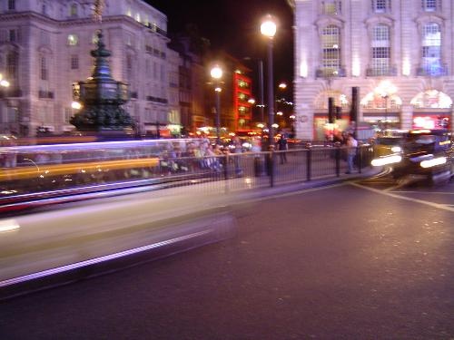 Night at Piccadilly Circus. Sep, 5th, 2005.