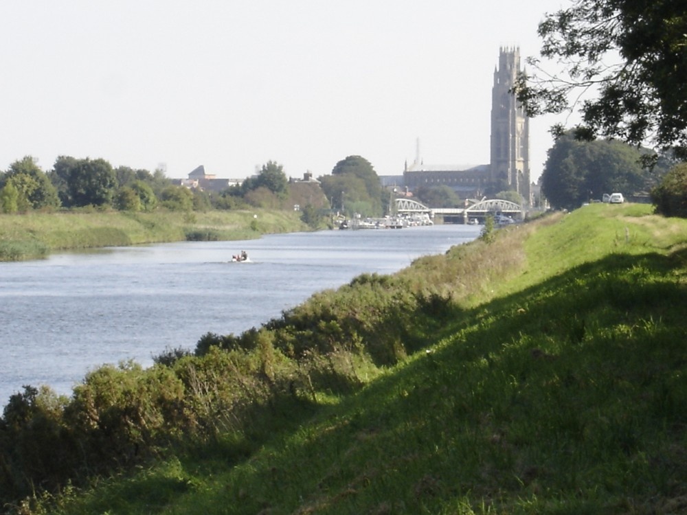The 'stump' from the banks of the Witham, in Boston, Lincolnshire. September 2004