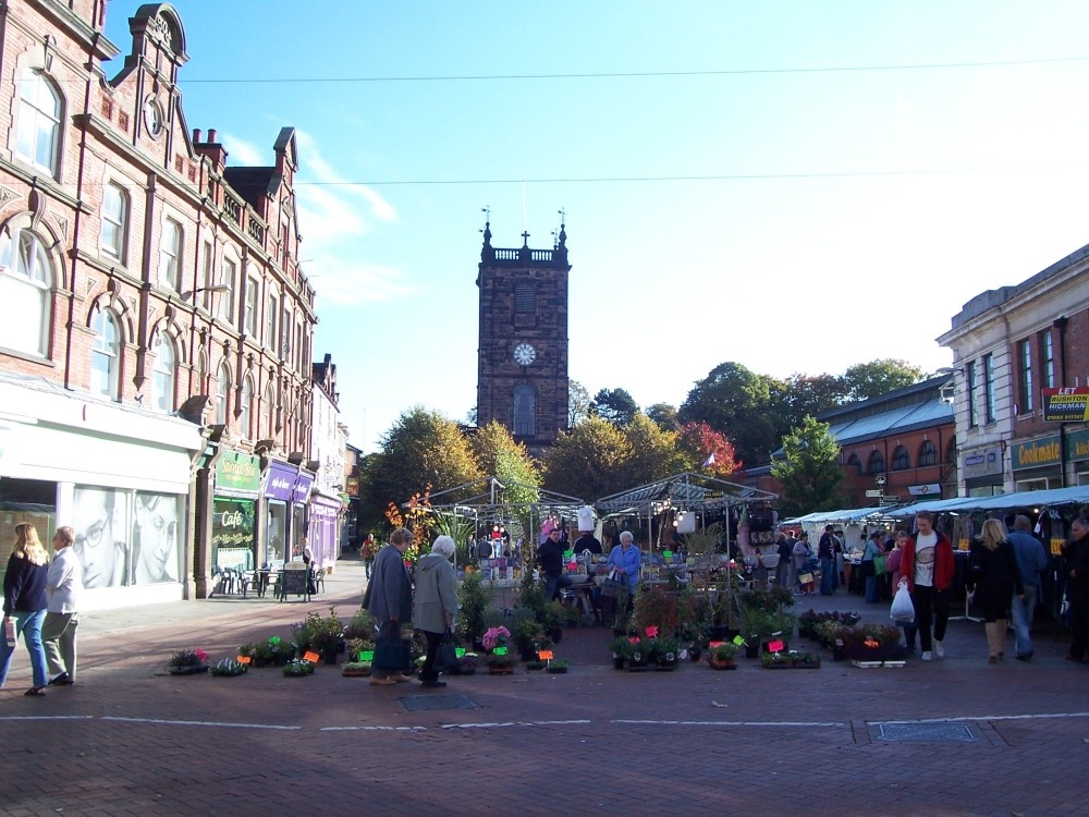 Market place, Burton upon Trent, Staffordshire