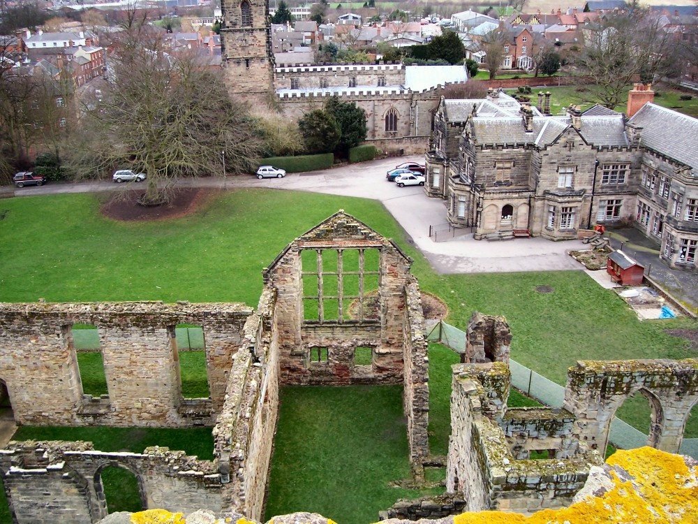 View from the tower Ashby de la Zouch Castle, Leicestershire