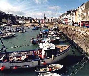 This is the little town of Ilfracombe and this is its Harbour.