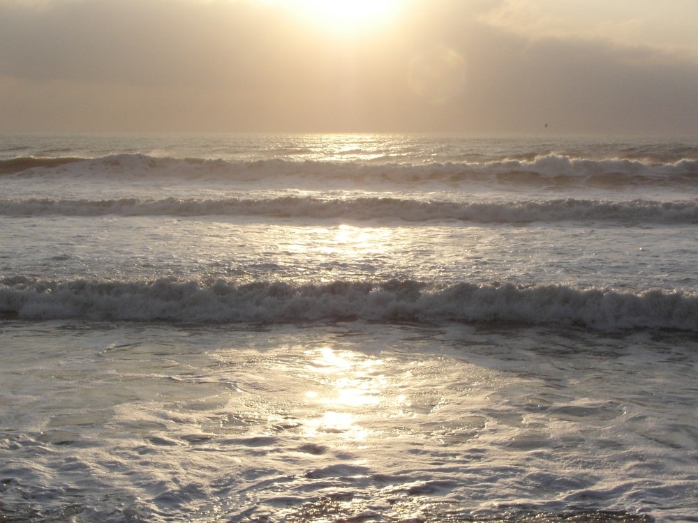 Late autumn looking out to sea. Tywyn, Gwynedd, Wales