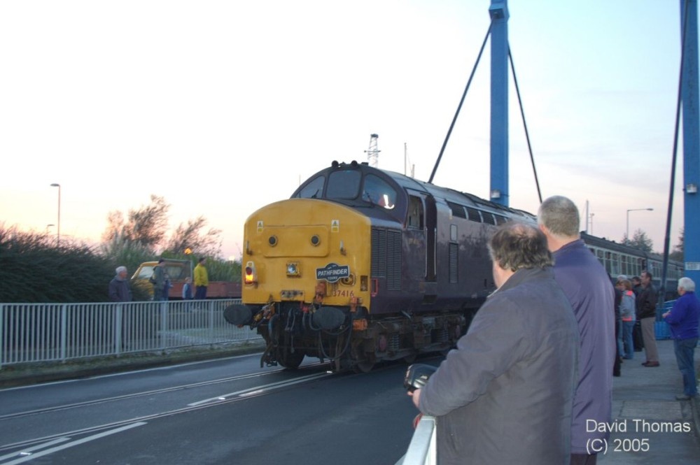 Picture of Train @ Preston Docks IN Lancashire in Nov 05.