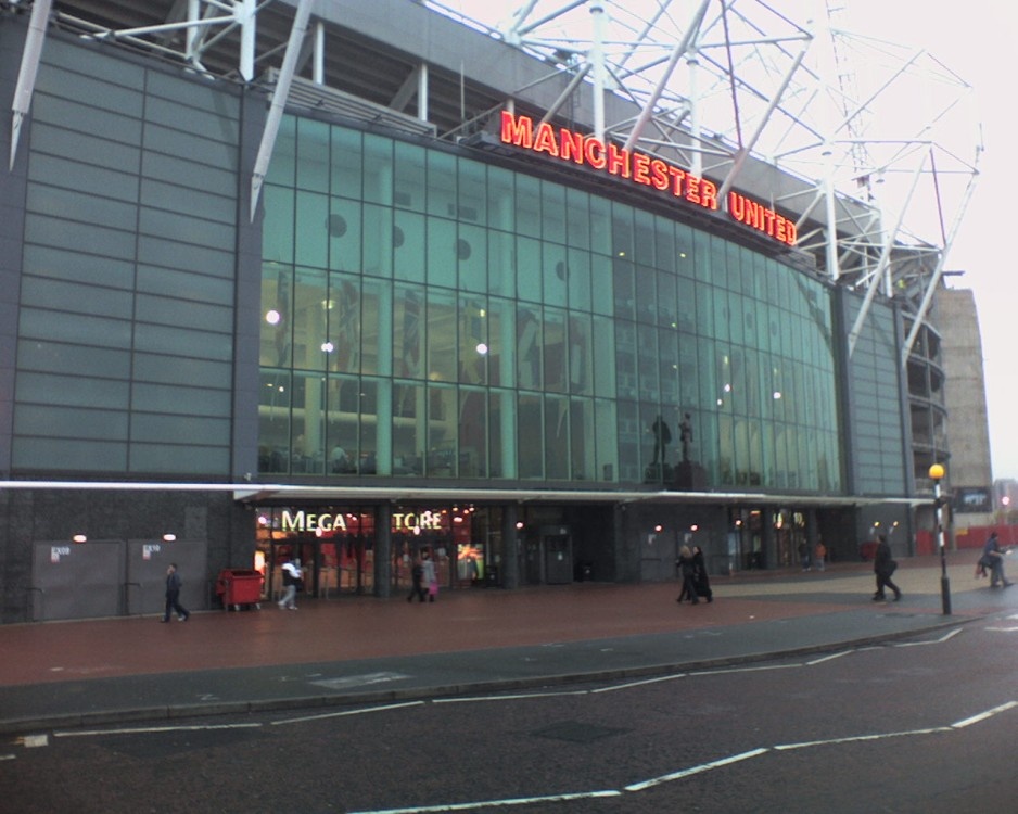 Manchester United Football Club Stadium located in Old Trafford.