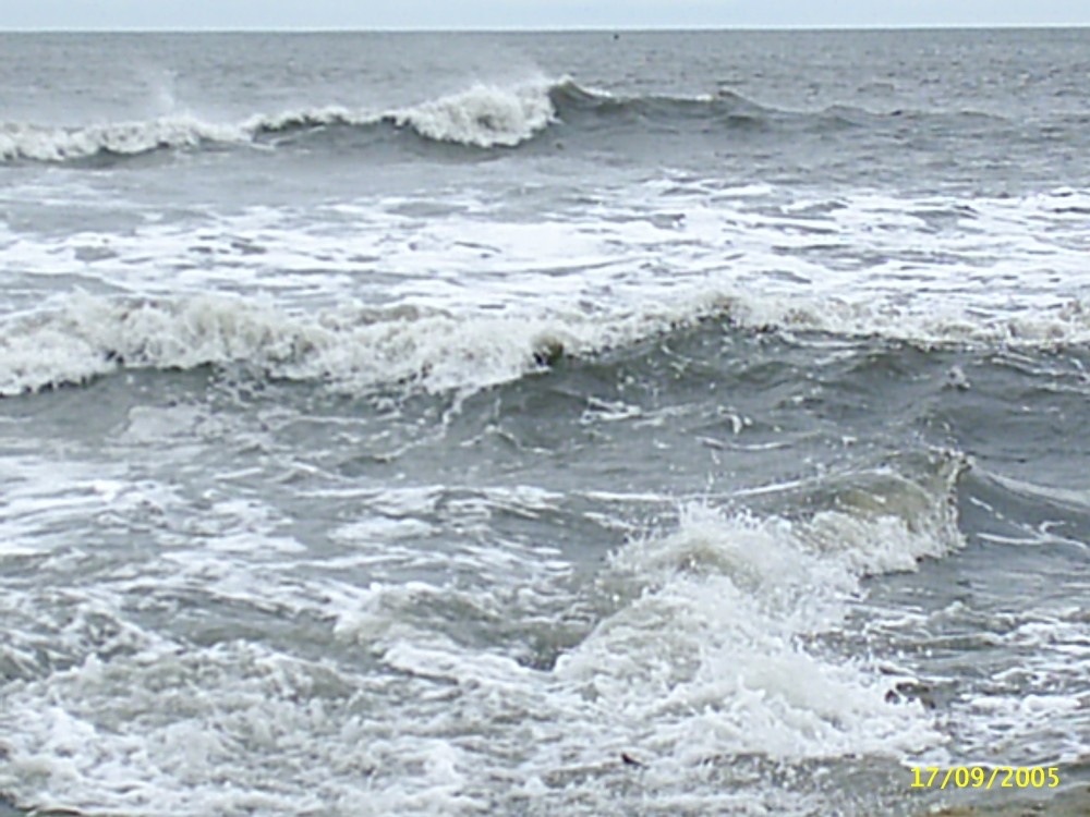 Photograph of The sea at Newbiggin-by-the-Sea, Northumberland