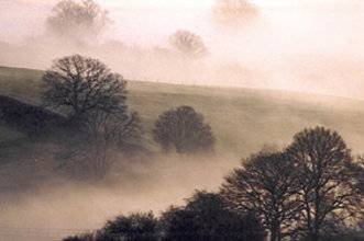 Woolhope valley on a misty November Morning in 2005