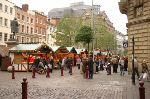 St Anns Square Christmas Market, Manchester. 2005