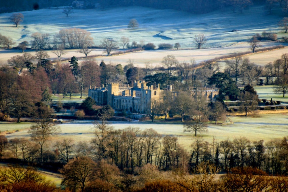 Photograph of Sudeley Castle from Humble Bee cottage. Winchcombe, Gloucestershire