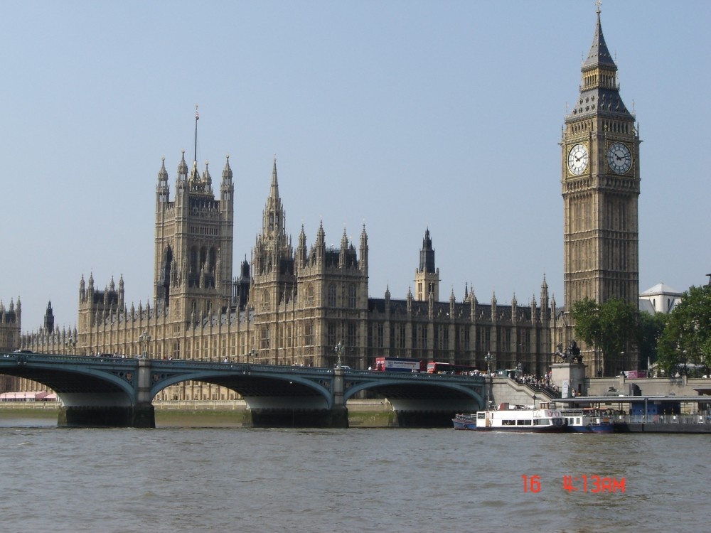 Picture of Parliment and Big Ben, taken during bus tour of London