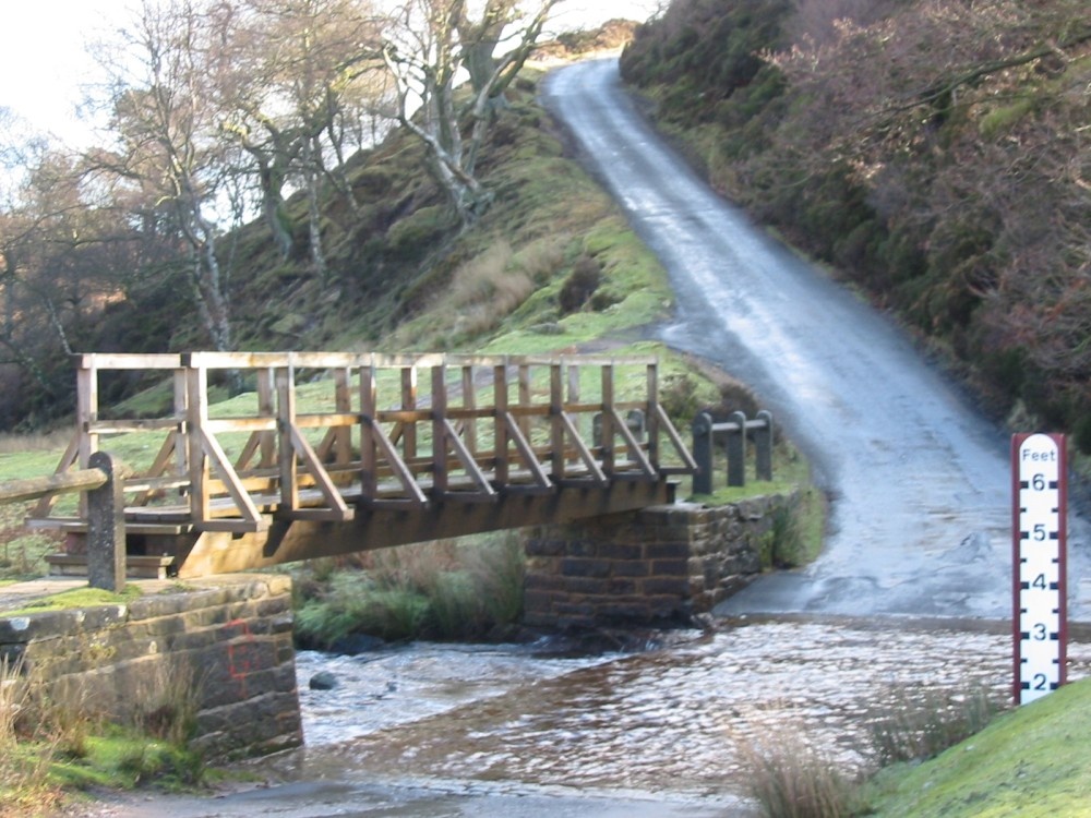 Photograph of Westerdale ford. North Yorkshire Moors.