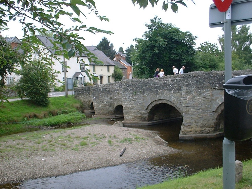 The Bridge over the River Clun in Clun, South Shropshire