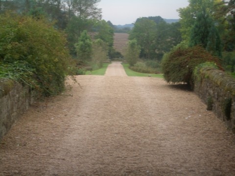 the driveway, Amberley Castle photo by Robin Harper