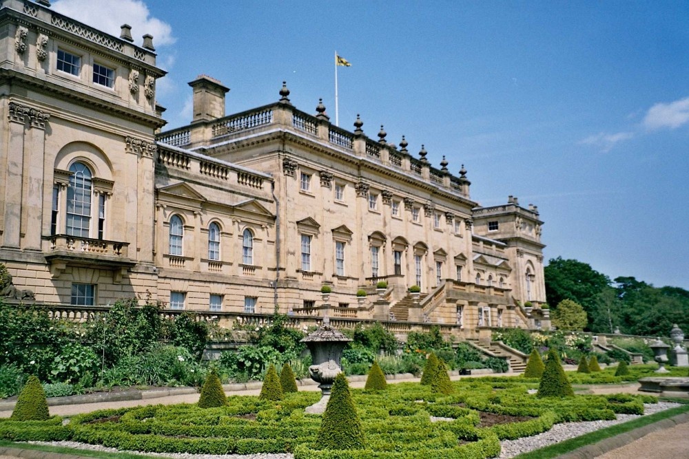 Photograph of Harewood House in West Yorkshire - Terrace Gardens, June 2005