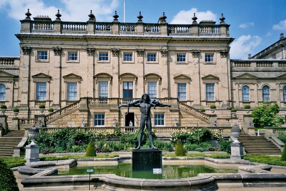 Photograph of Harewood House in West Yorkshire - Terrace Gardens, June 2005