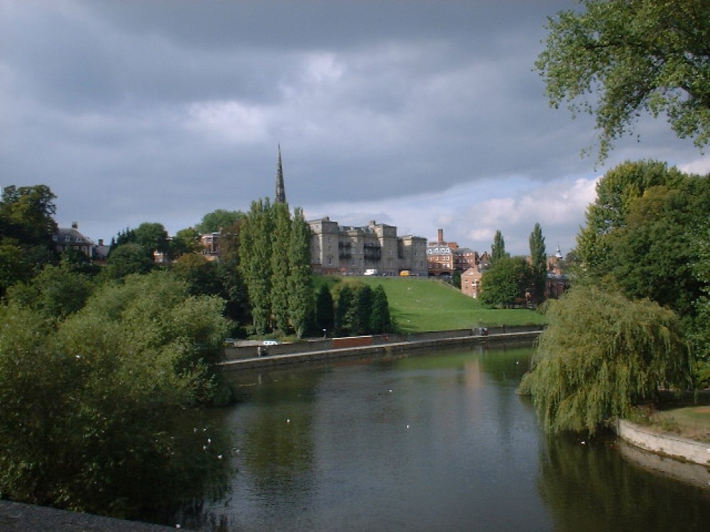 View of Shrewsbury from the English Bridge