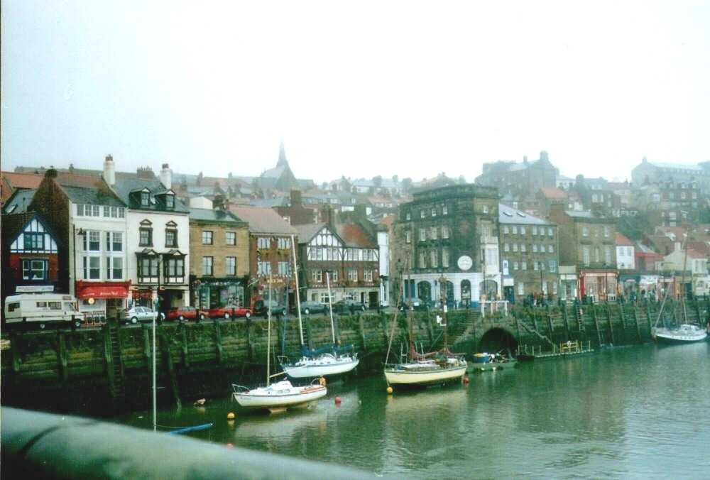River Esk and East Side in Whitby, North Yorkshire