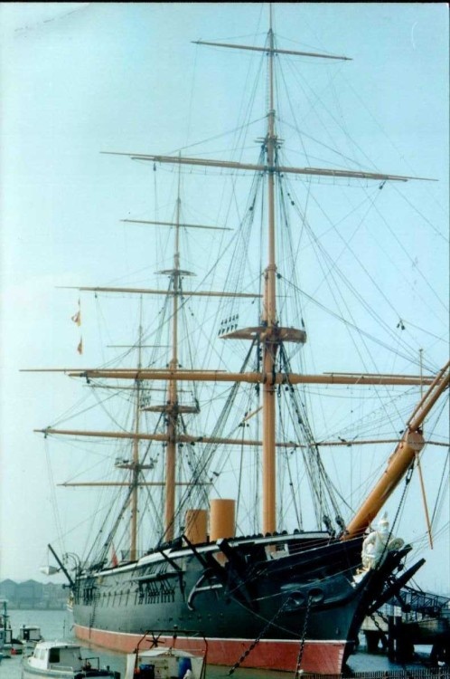 HMS Warrior in Portsmouth, Hampshire