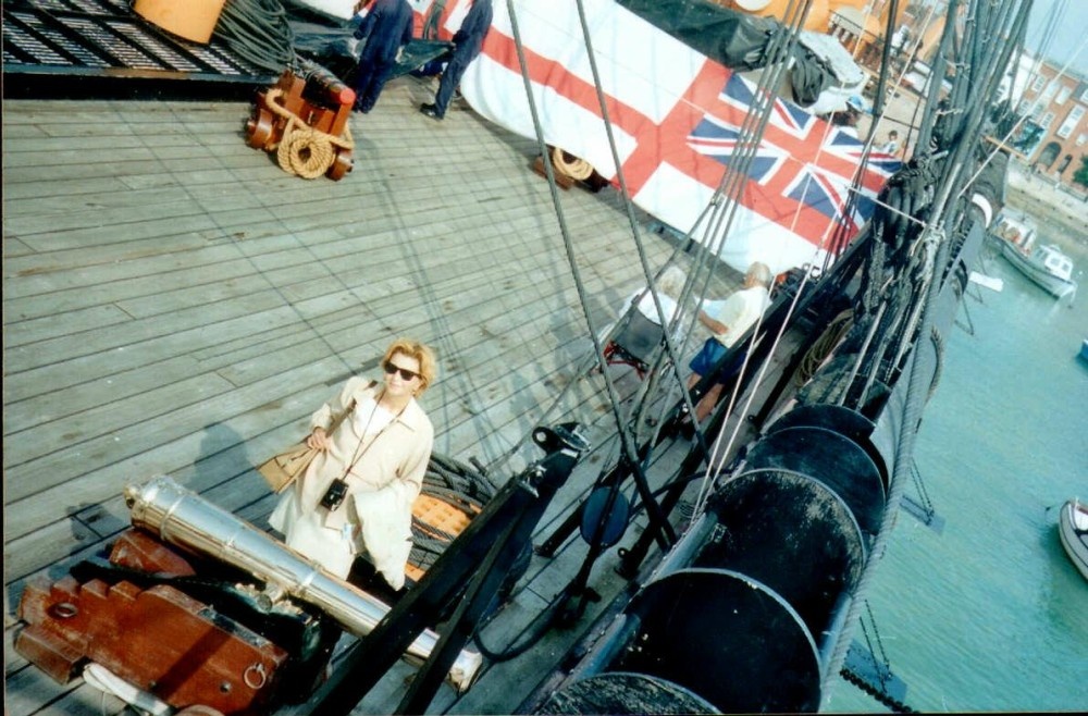 On board of HMS Warrior in Portsmouth, Hampshire