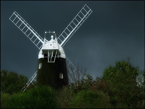 Jack Windmill on the South Downs overlooking the village of Hassocks