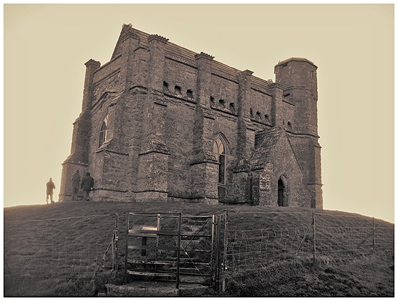Exterior view of St. Catherine's Chapel, Abbotsbury, Dorset.