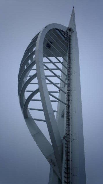 Looing up at the Spinnaker Tower. Portsmouth