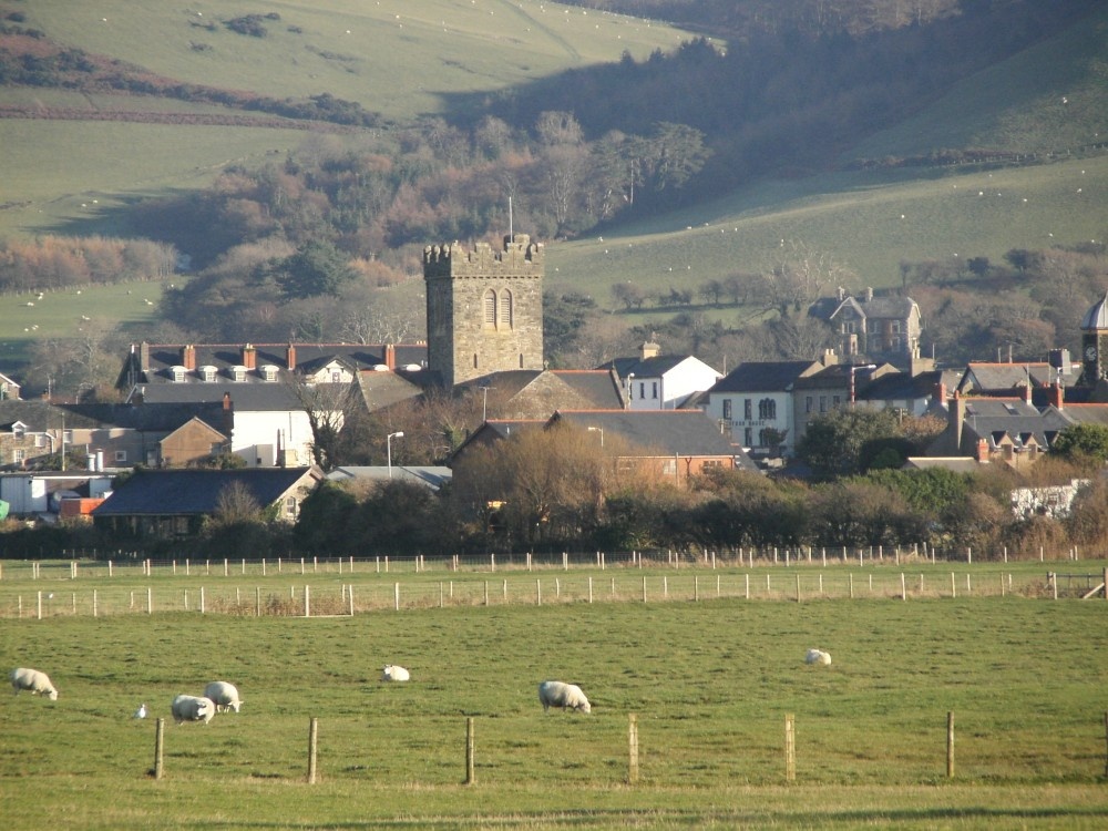 looking at tywyn from the fields September2005