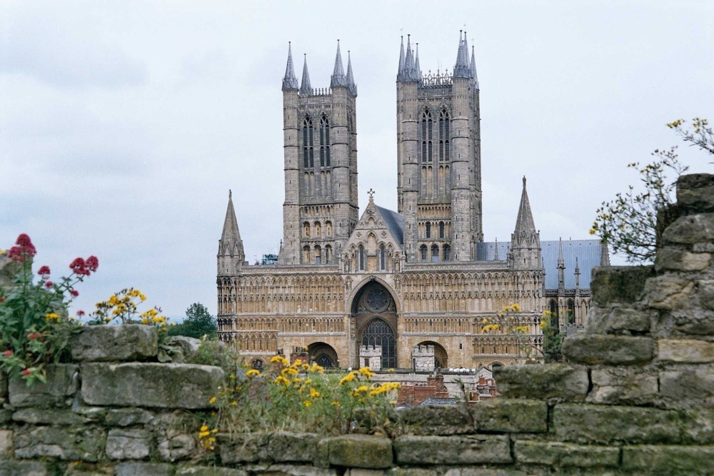 Lincoln Cathedral - view from Castle - June 2005