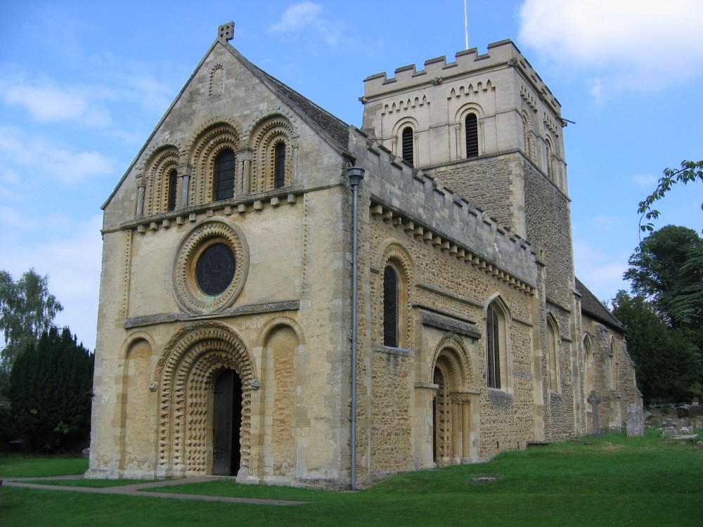 Photograph of St. Mary's Church, Iffley, Oxford, August 2004