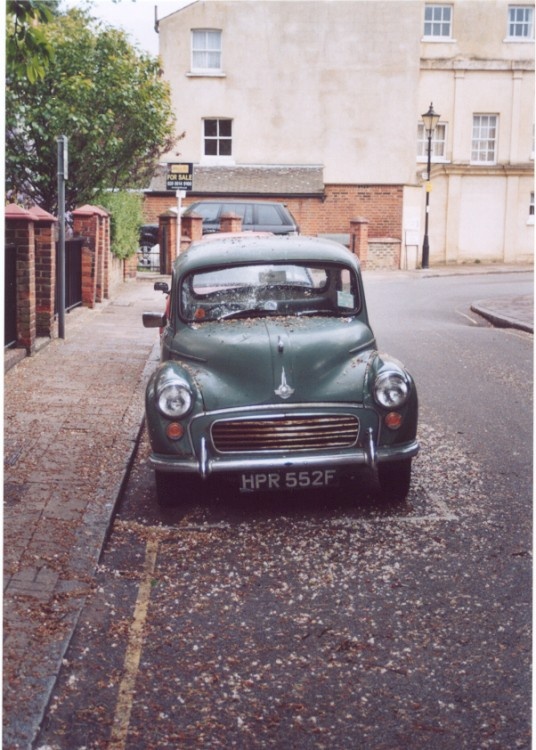 Old Morris car on Twickenham, London