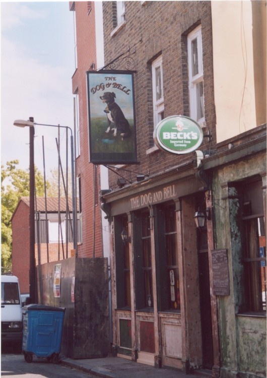 Pub, The Dog and Bell. On Prince st, SE8