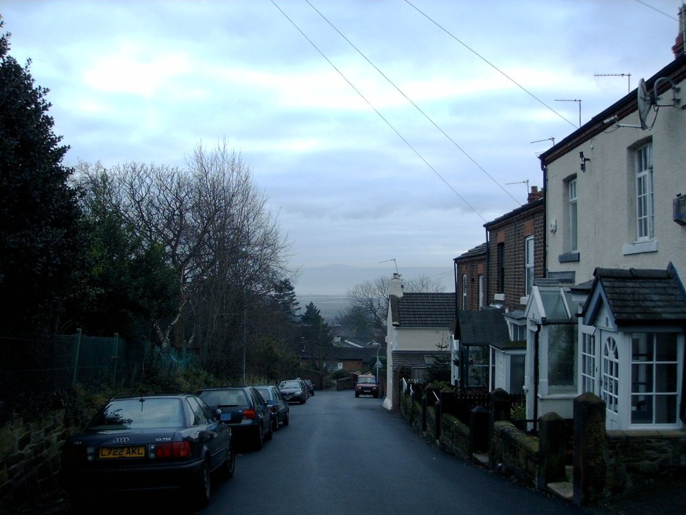 Photograph of An image taken at School Hill Lane, Lower Heswall, looking over toward Wales