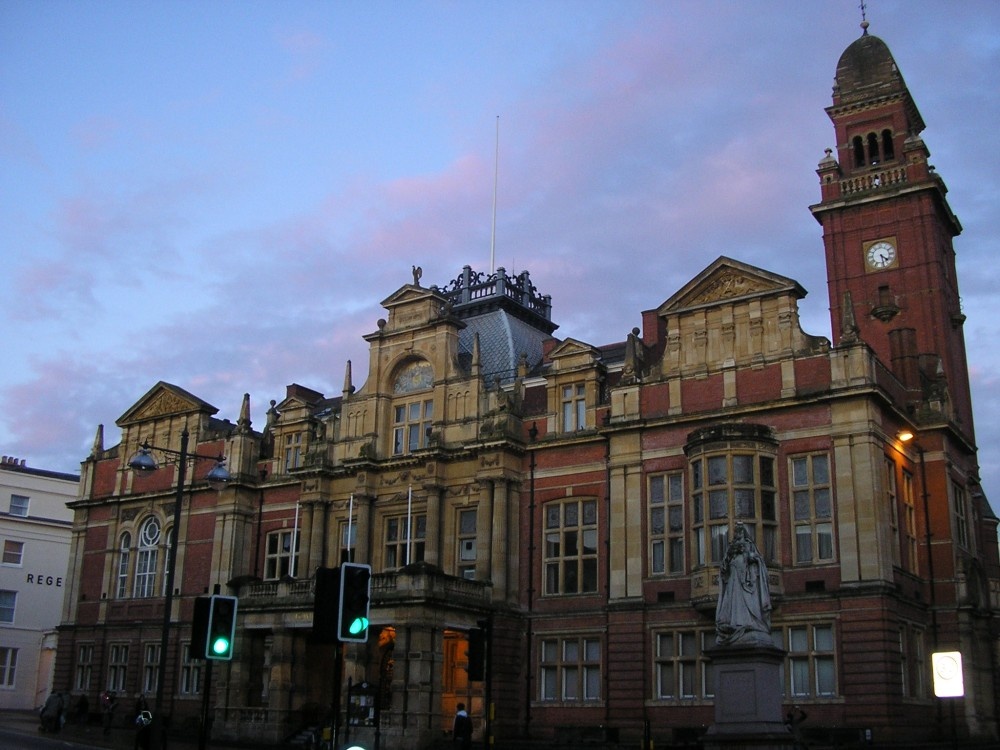 Photograph of Town Hall at Leamington Spa, West Midlands