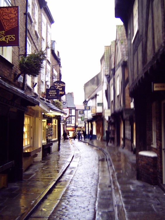 York. Shambles on a damp January afternoon