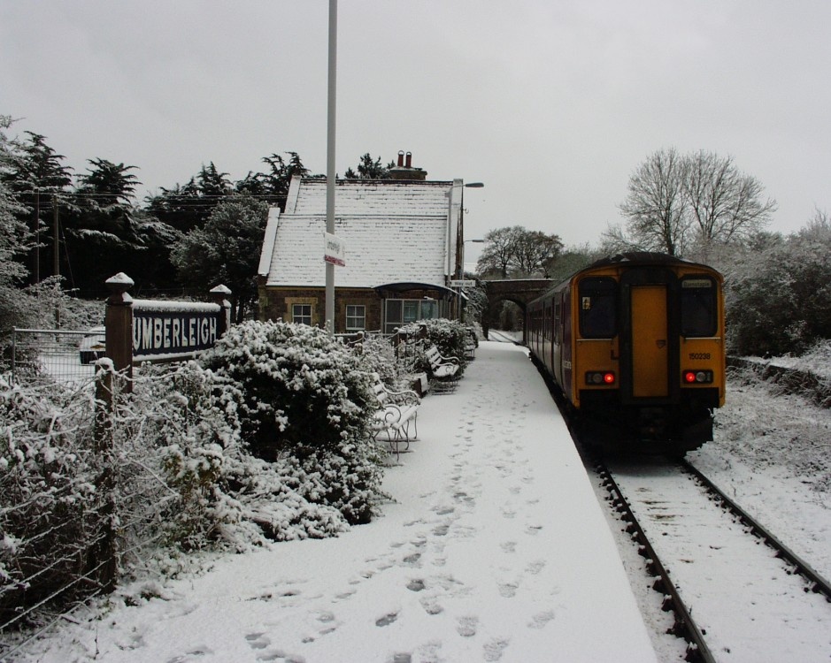 Photograph of Umberleigh Railway Station, on the Tarka Line