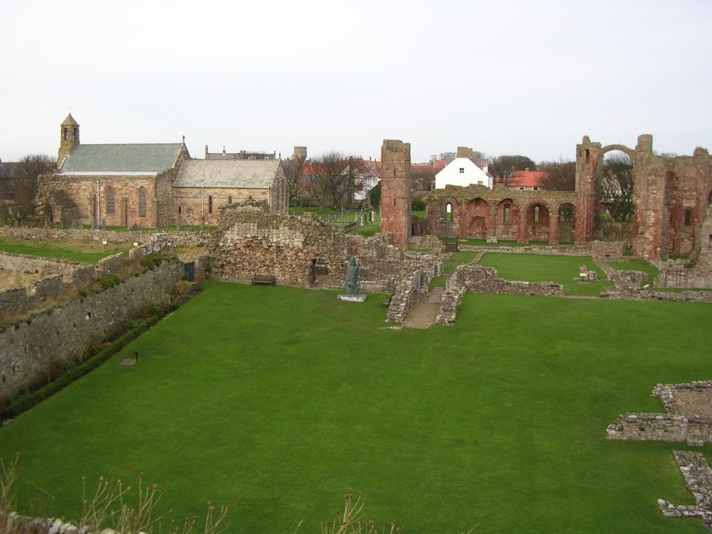Lindisfarne Priory and St Mary's Church, Holy Island, Northumberland. photo by Jack Turton