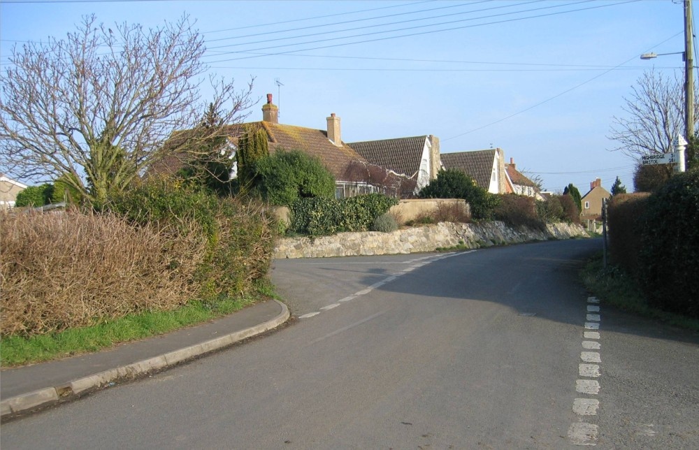 The Junction of Gaunts Road and Pound Road, Pawlett, Somerset.
