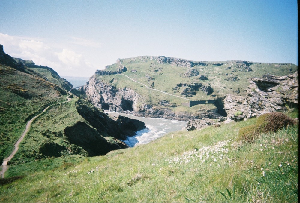 View of Tintagel Castle, Tintagel, Cornwall photo by Stephen Francis
