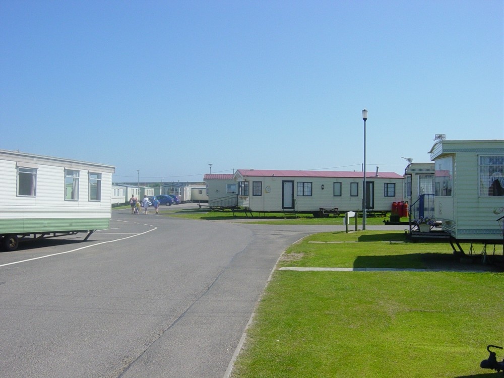 A gorgeous morning in a Ingoldmells Caravan park at 10:12AM.