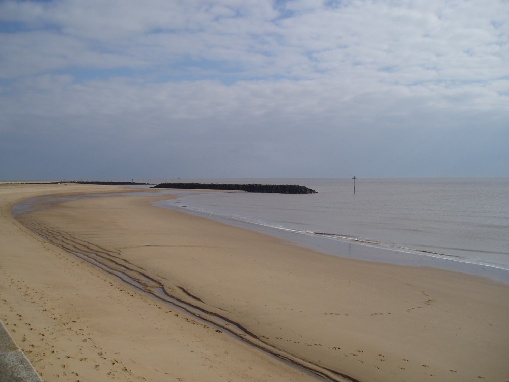 Photograph of Jaywick Beach (Essex) February 2005