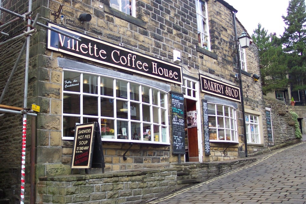 Villette Coffee House on Main Street, Haworth, England