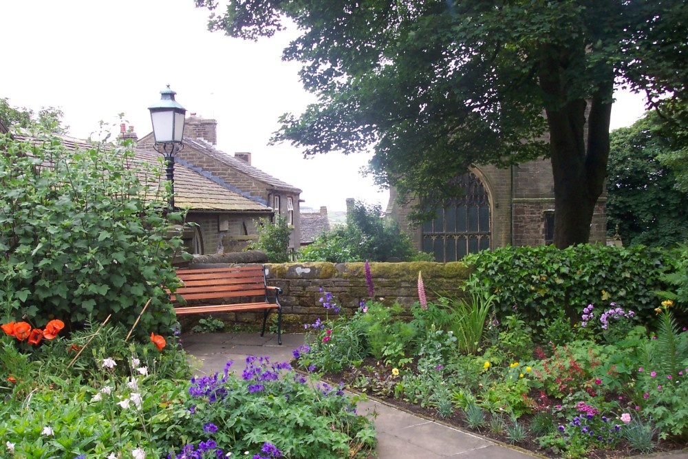 From the Bronte Parsonage door looking towards St. Michael's, Haworth, England 2004