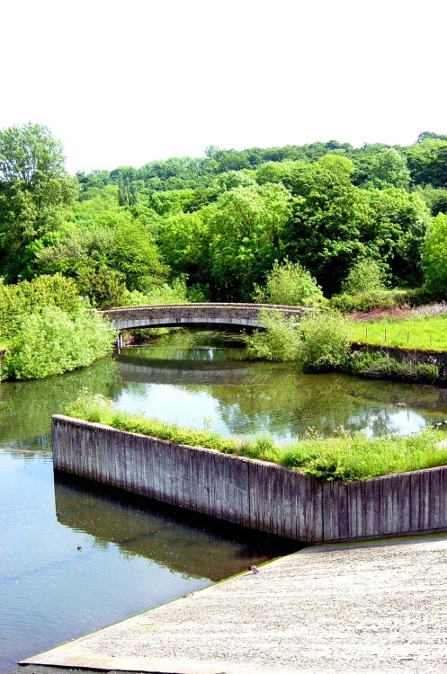 A view overlooking The Worsborough reservoir and surounding area, Barsnely South Yorkshire.