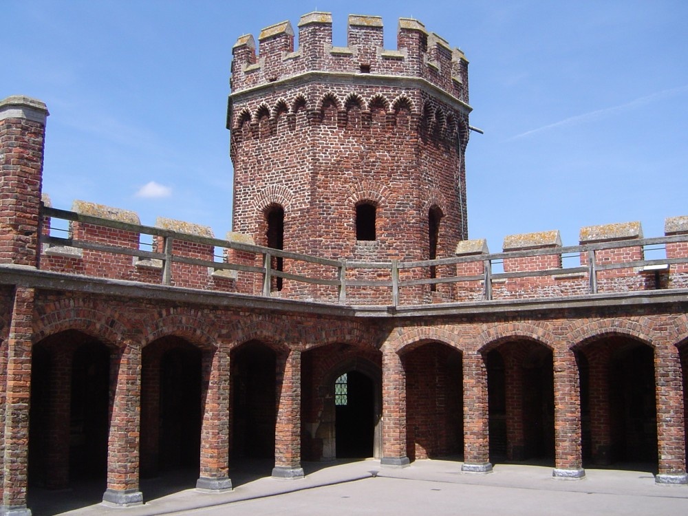 The roof of Tattershall Castle, Tattershall, Lincolnshire